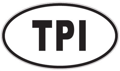 TPI - 3 Letter Initials Oval Magnet