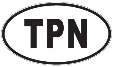TPN - 3 Letter Initials Oval Magnet