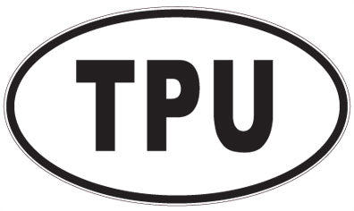 TPU - 3 Letter Initials Oval Magnet
