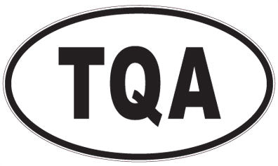 TQA - 3 Letter Initials Oval Magnet