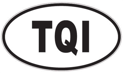 TQI - 3 Letter Initials Oval Magnet