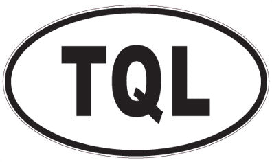 TQL - 3 Letter Initials Oval Magnet
