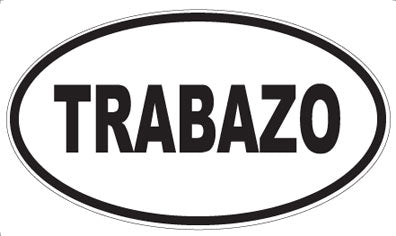 TRABAZO - Oval Sticker