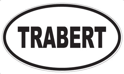 TRABERT - Oval Magnet
