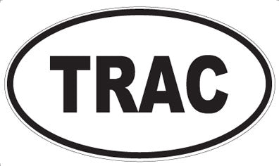 TRAC - Oval Sticker