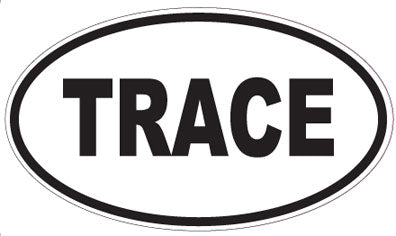 TRACE - Oval Sticker
