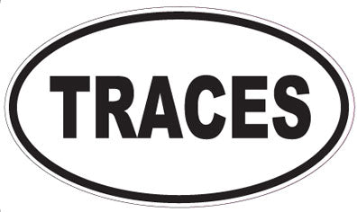 TRACES - Oval Sticker