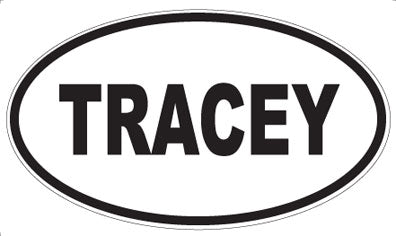 TRACEY - Oval Sticker
