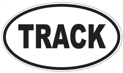 TRACK - Oval Sticker