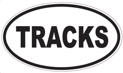 TRACKS - Oval Sticker