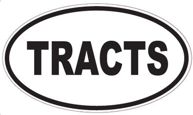 TRACTS - Oval Sticker