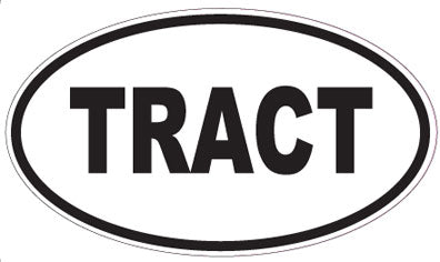 TRACT - Oval Magnet