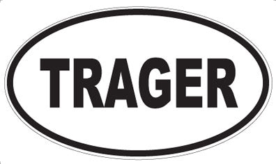 TRAGER - Oval Sticker