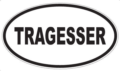 TRAGESSER - Oval Magnet