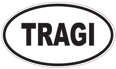 TRAGI - Oval Magnet