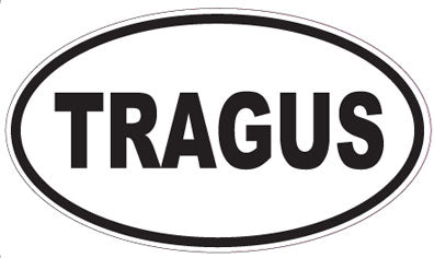 TRAGUS - Oval Sticker