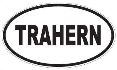 TRAHERN - Oval Magnet