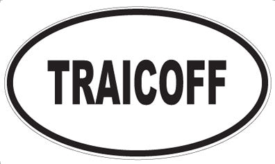 TRAICOFF - Oval Sticker