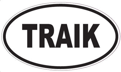 TRAIK - Oval Sticker