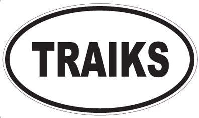 TRAIKS - Oval Sticker