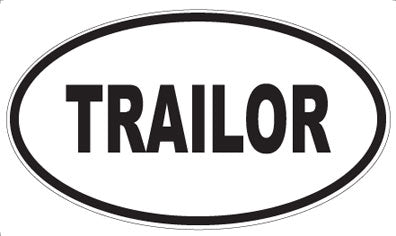 TRAILOR - Oval Sticker