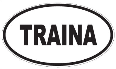 TRAINA - Oval Magnet