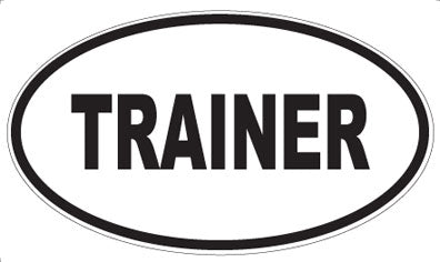 TRAINER - Oval Sticker