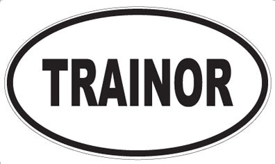 TRAINOR - Oval Sticker