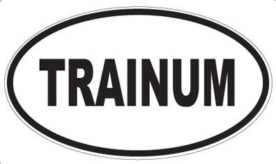 TRAINUM - Oval Sticker