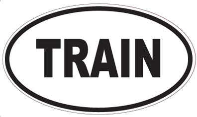 TRAIN - Oval Magnet