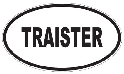 TRAISTER - Oval Sticker