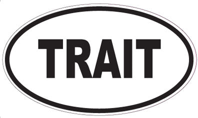 TRAIT - Oval Magnet