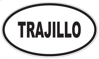 TRAJILLO - Oval Magnet