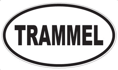 TRAMMEL - Oval Sticker