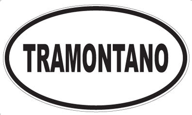 TRAMONTANO - Oval Sticker
