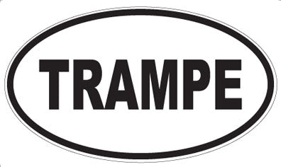TRAMPE - Oval Sticker