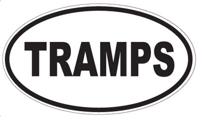 TRAMPS - Oval Sticker