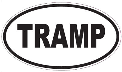 TRAMP - Oval Magnet
