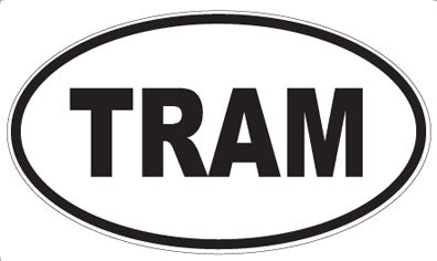 TRAM - Oval Magnet