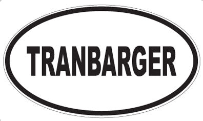 TRANBARGER - Oval Magnet
