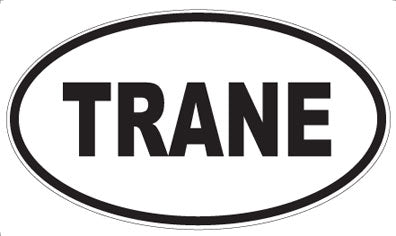 TRANE - Oval Sticker