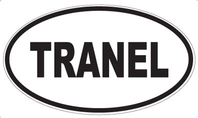 TRANEL - Oval Sticker