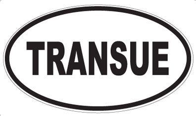TRANSUE - Oval Magnet
