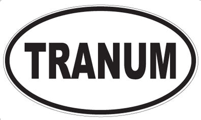 TRANUM - Oval Sticker