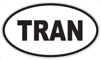 TRAN - Oval Magnet