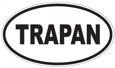 TRAPAN - Oval Sticker