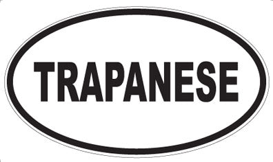 TRAPANESE - Oval Magnet