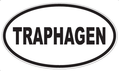 TRAPHAGEN - Oval Sticker