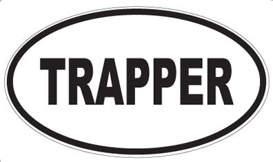 TRAPPER - Oval Sticker