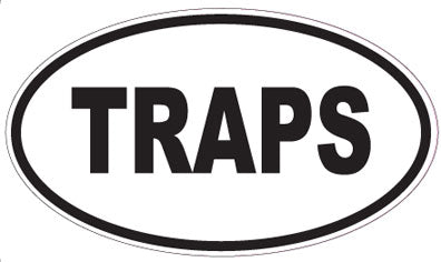 TRAPS - Oval Sticker
